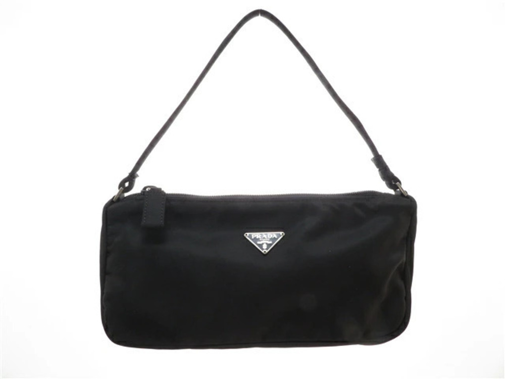Prada bag accessory Pouch Clutch handle black